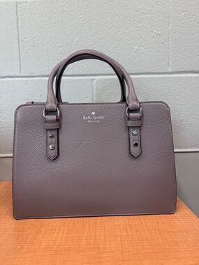 Kate Spade Gray Leather Satchel